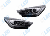 �������� ��� Hyundai Solaris (2017-2020) � bi-led ������� �5 X-LED, ����������� �������
