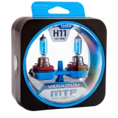 Галогенные лампы H11 MTF Vanadium 12V 5000К