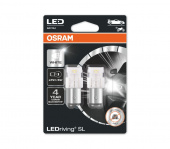 �������� ������������ ���� P21/5W Osram 12V-LED (BAY15d) White (7528DWP-02B)