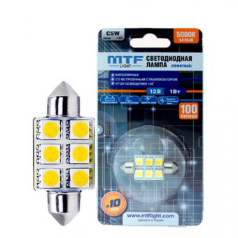  MTF Light, 12V SV 8.5 36 100Lm 5000 C5W5KR