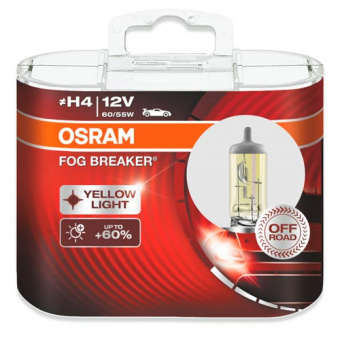   H4 Osram Fog Breaker DuoBox 62151FBR-HCB