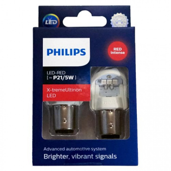 Philips P21/5w RED LED 11499XURX2